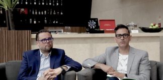 Till Fellrath and Sam Bardaouil, curators and chairman of the Montblanc Foundation, based in Hamburg, Germany. Photo- Coil Lopes