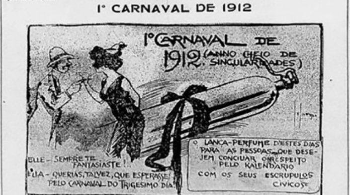 The first party in the advertising of the perfume launcher (Photo- Reproduction)