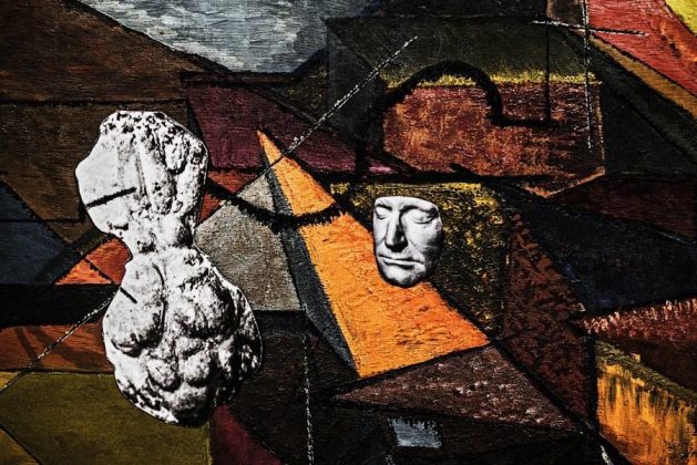 Pintura, Cérebro e Rosto [Painting, Brain, and Face], 2017 - Sofia Borges.