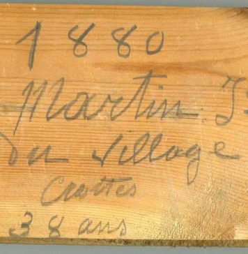 1880. Martin J, do vilarejo de Crottes. 38 anos