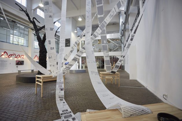 Work by Voluspa Jarpa, PHOTO: UNTREF Media/BIENALSUR
