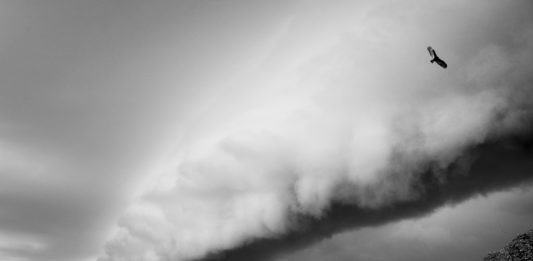 Photo of a storm over the Rio Touro Morto in Mato Grosso do Sul, during the rainy season in the Pantanal. By Luciano Candisani