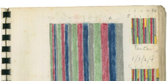 Resgate na hora certa Rubem Ludolf, Estudo para pintura, 1970, Giz pastel sobre papel.