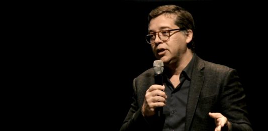 Eduardo Saron, diretor do Itaú Cultural, durante seminário organizado pela arte!brasileiros e pelo IC em 2019. Foto: Divulgação