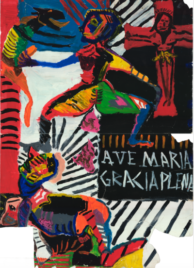 Pedro Moraleida, "Ave Maria Gracia Plena", da série "Casais sorridentes de mãos atadas 02", 1998/1999. Foto: Guilherme Horta/ Divulgação