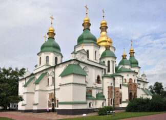 Catedral de Santa Sofia, em Kyiv, na Ucrânia. Foto: Wikimedia Commons.
