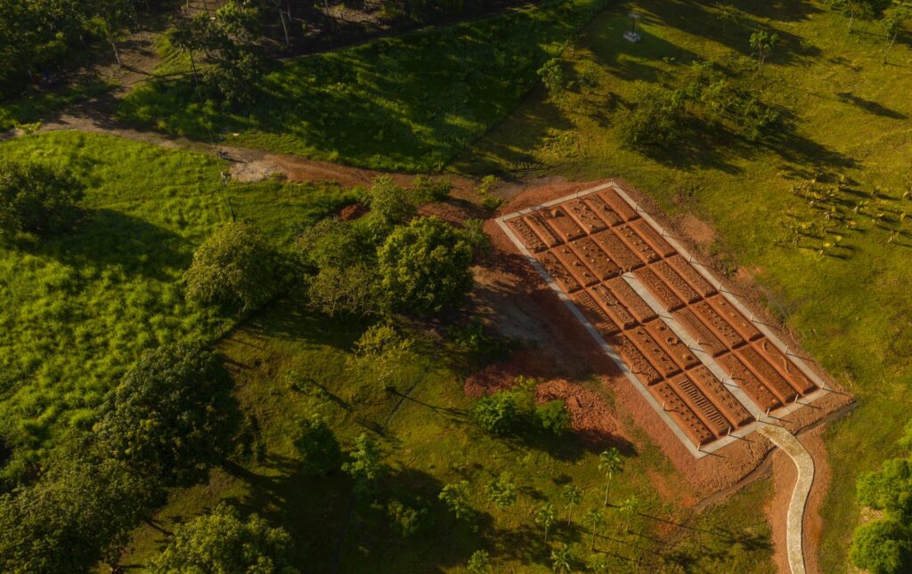 Aerial view of "Campo da fome", by Matheus Rocha Pitta.