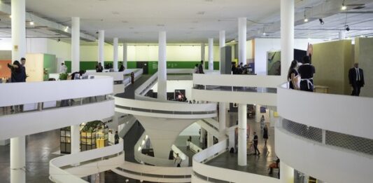 Pavilhão da Bienal ocupado pela SP-Arte. Divulgação.
