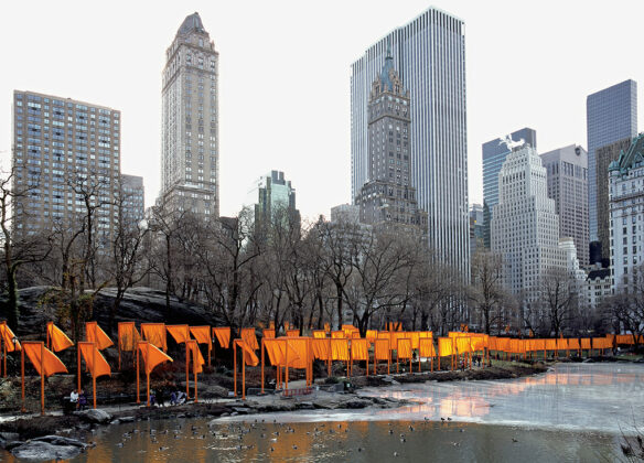 "The gates", no Central Park, em Nova York, 2005. Foto: Wolfgang Volz.