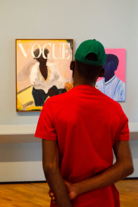 Visita dos jovens da Fundação CASA na exposição Enciclopédia Negra, na Pinacoteca de São Paulo