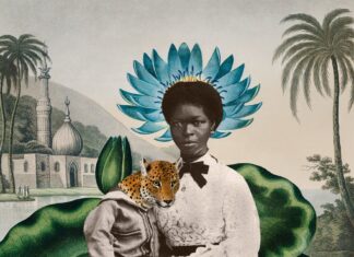 Silvana Mendes, "Afetocolagens - Reconstruindo Narrativas Visuais de Negros na Fotografia Colonial", Série II, 2022 - PREAMAR. Cortesia SP-Arte.