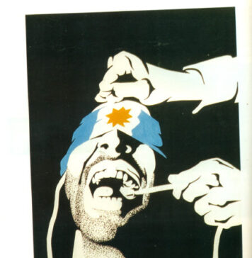 Julio Le Parc, "La tortura en Argentina" (1972) exposta no Giro Grafico do Reina Sofia