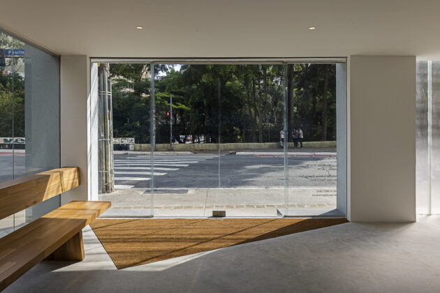 Nova sede da galeria Gomide & Co, com projeto do escritório Acayaba + Rosenberg. Foto: Leonardo Finotti