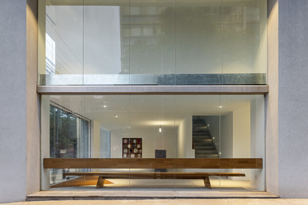 Nova sede da galeria Gomide & Co, com projeto do escritório Acayaba + Rosenberg. Foto: Leonardo Finotti