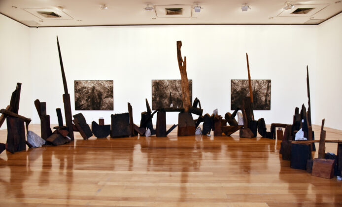 Elisa Bracher, instalação "Novo Corpo", em exibição na mostra "Formas vivas", na Estação Pina. Foto: Christina Ruffato