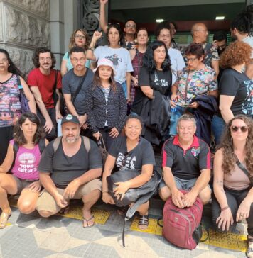 Artistas fazem vigília em frente à sede do Ministério Público de São Paulo por mudanças nos editais da Lei Paulo Gustavo Foto: Divulgação