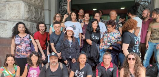 Artistas fazem vigília em frente à sede do Ministério Público de São Paulo por mudanças nos editais da Lei Paulo Gustavo Foto: Divulgação