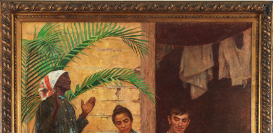 "Redenção de Cã", 1895, óleo sobre tela, 199 x 166 cm, assinada M. Brocos Rio de janeiro. 1895. Coleção Museu Nacional de Belas Artes/Ibram Foto: Rômulo Fialdini