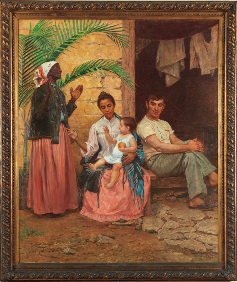 "Redenção de Cã", 1895, oil on canvas, 199 x 166 cm, signed M. Brocos Rio de Janeiro. 1895. National Museum of Fine Arts Collection/Ibram Photo: Rômulo Fialdini