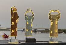 Esculturas de Dawaran Ayesha Hadhir, Rawdha Al Ketbi, Shaikha Al Ketbi na exposição "Manar Abu Dhabi". Foto: Fabio Cypriano