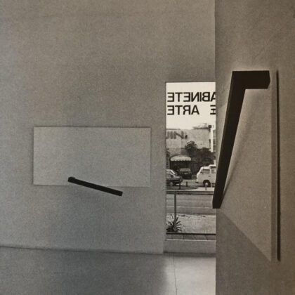 Exposição "Sarrafos", no Gabinete de Arte (1987). Crédito: Arquivo pessoal