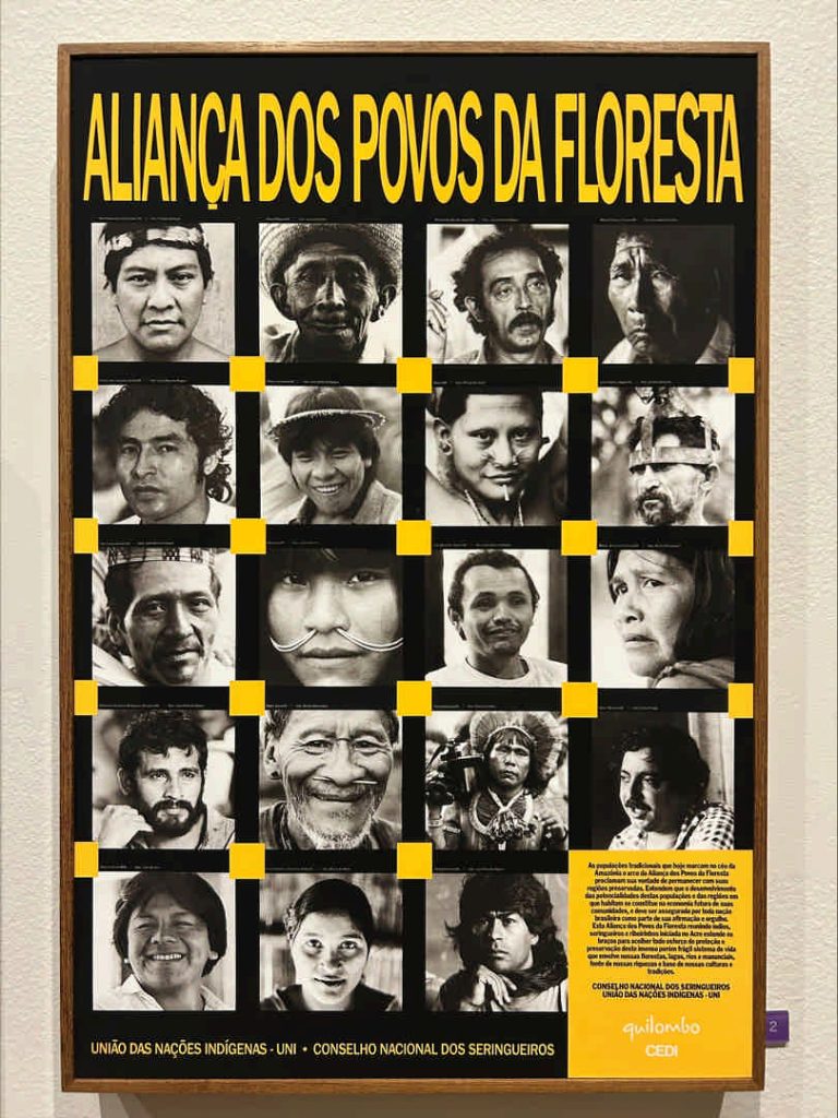 Cartaz da Aliança dos Povos da Floresta
