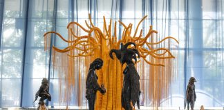 View of Nádia Taquary's installation during the 36th São Paulo Biennial © Levi Fanan/Fundação Bienal