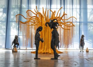 View of Nádia Taquary's installation during the 36th São Paulo Biennial © Levi Fanan/Fundação Bienal