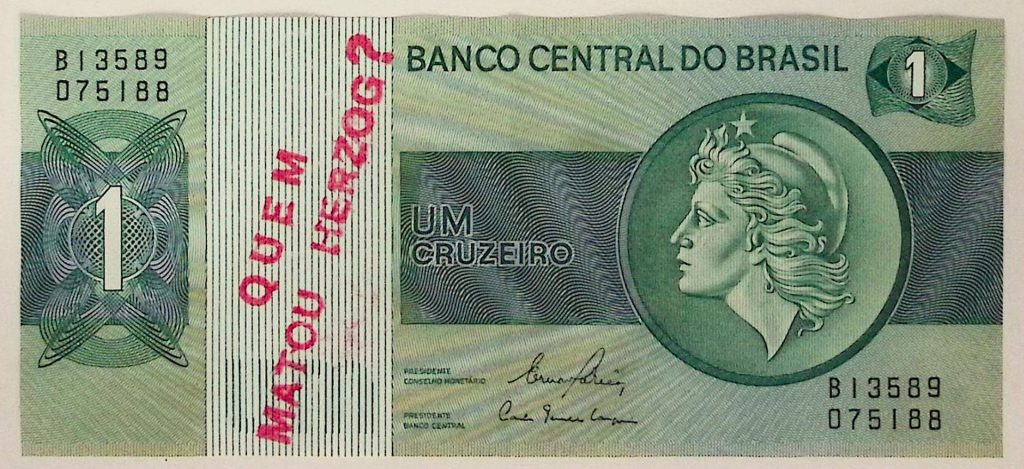 CildoMeireles, Cédula Quem Matou Herzog. Acervo Instituto Vladimir Herzog